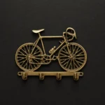 Vintage brass bicycle key holder wall mounted